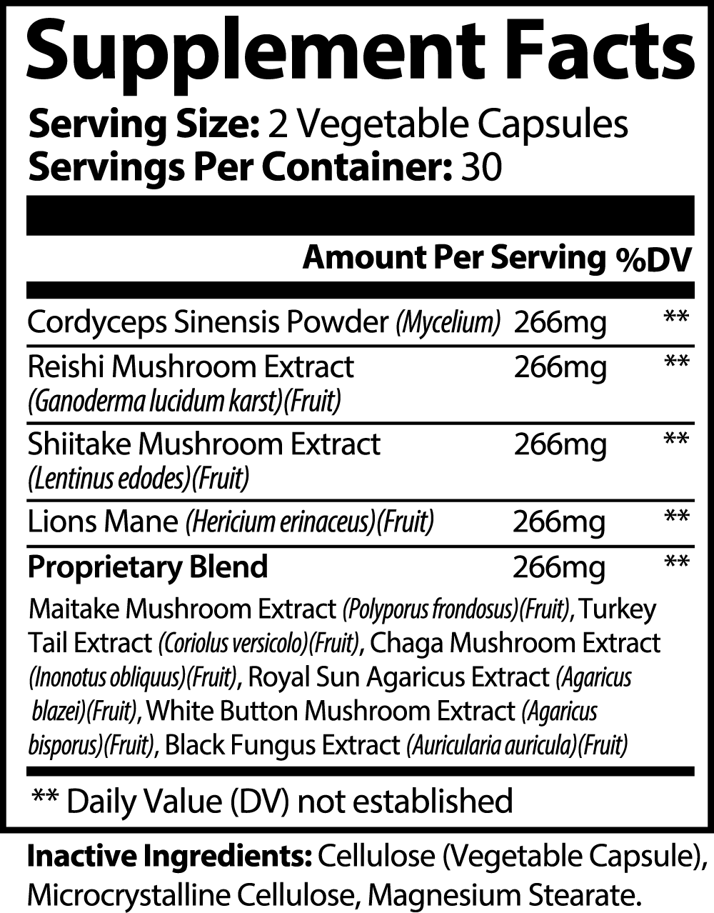 Mushroom Complex 10X